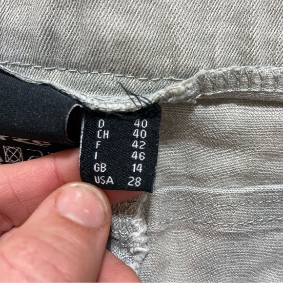 Horze Crescendo Petrina Equestrian Stretch Denim Breeches Size 28 - Picture 7 of 13